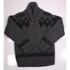 Filson Collectors Handmade Wolf Pass Canadian Artisans Shawl Wool Sweater XS